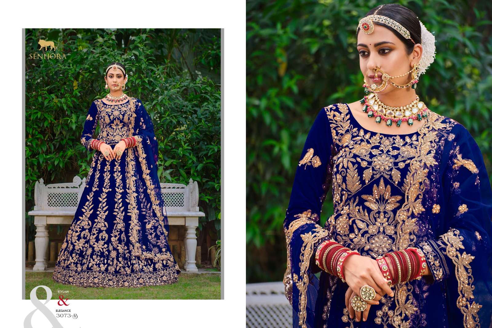 Senhora Latika Dno 3071 - 3073 Series Women Indian Traditional Heavy Muslim Wedding  Bridal Lehenga Choli Velvet Party Wedding Bride Wear At Wholesale Price