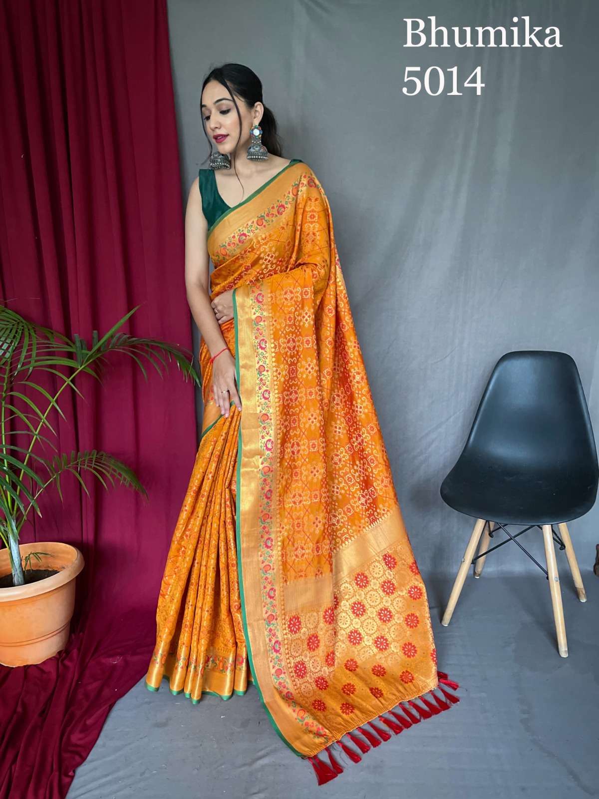 Shree Balaji Organic Chiffon Silk Saree With Embroidery Border at Rs 2399  in Delhi