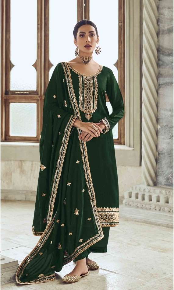 GANGA LARA 1782 PURE RUSSAIN SILK PARTYWEAR SUIT COLLECTION BEST RATE