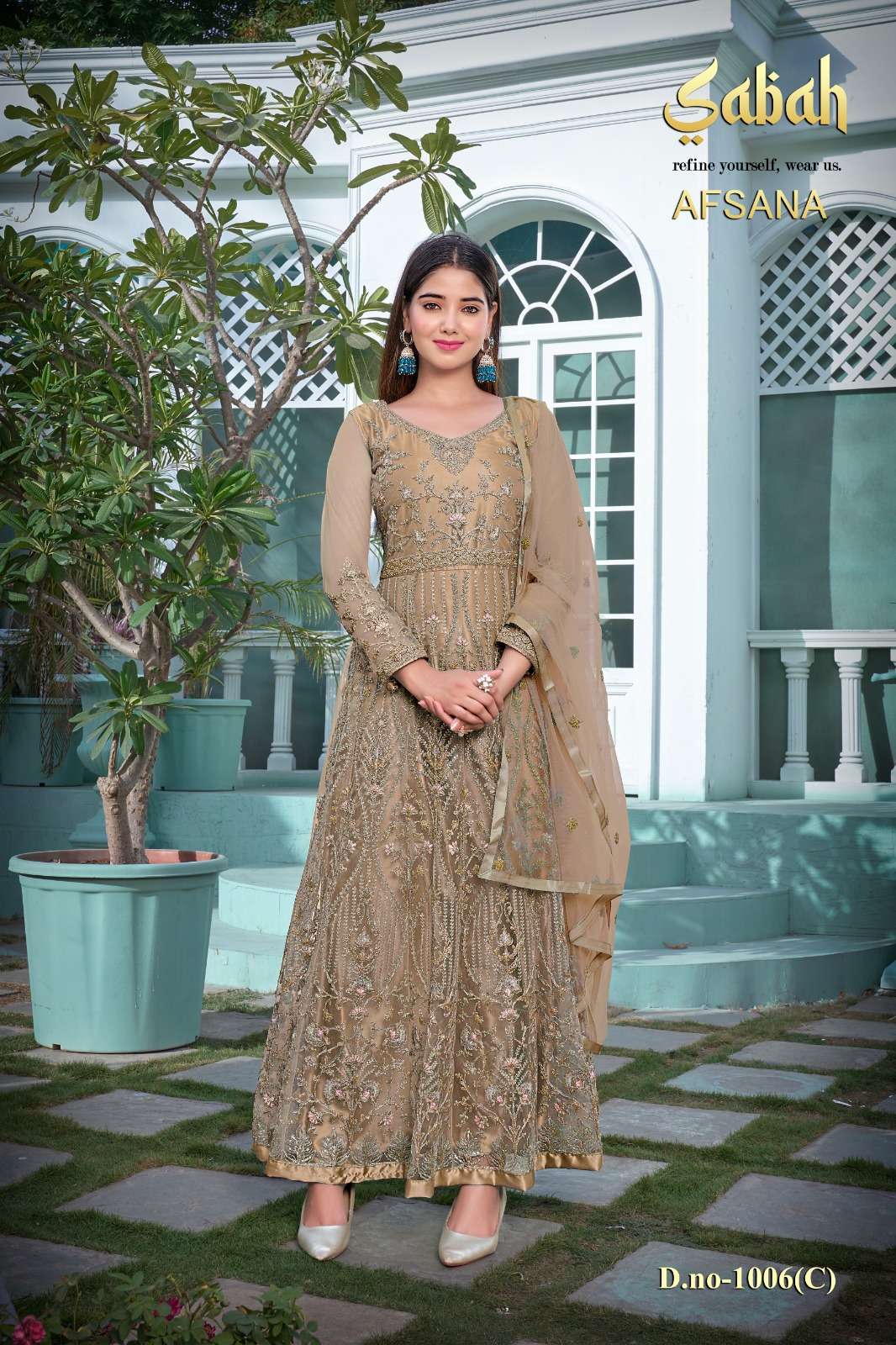 Anarkali Suit Gown Long Dress With Dupatta Net Ethnic Wedding Party Wear  Dress | eBay