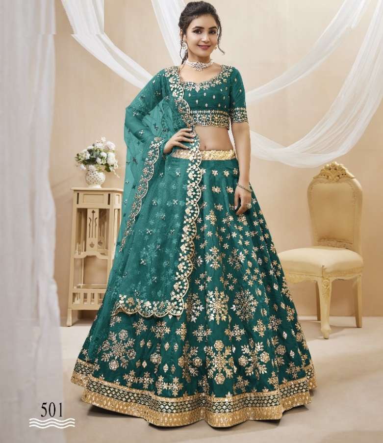 mn sarees ladakh lahenga 7201-7207 designer bANARASI SILK WITH ROYAL LOOK DESIGNER  BRIDAL WEAR LEHENGA CHOLI COLLECTION AT BEST RATE