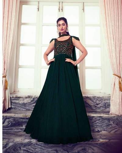 Buy Fancy Party Wear Gown At Wholesale Rate at Rs.2800/Piece in kolhapur  offer by Tathastu