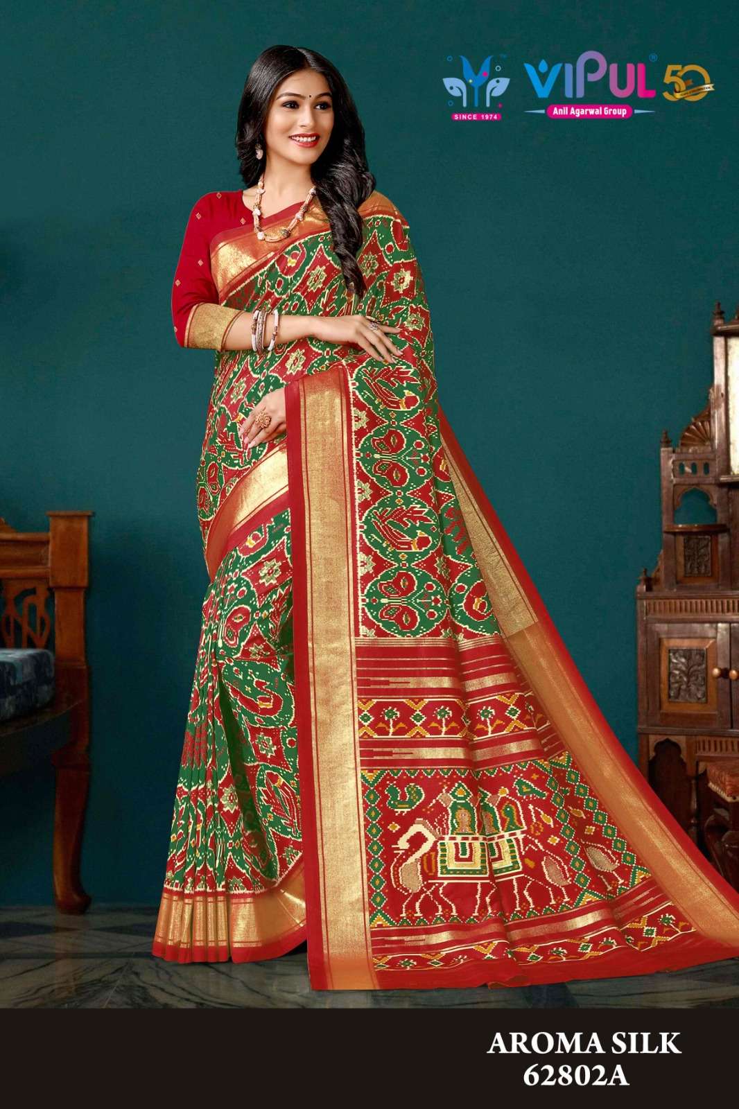 Vipul Varvadhu Vol-2 Wholesale Georgette Bandhani Ethnic Sarees -  textiledeal.in