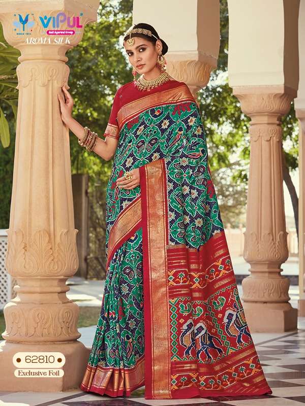 Vipul Fashion Jalwa Fancy Organza with designer Wedding Wear Saree  collection at best rate