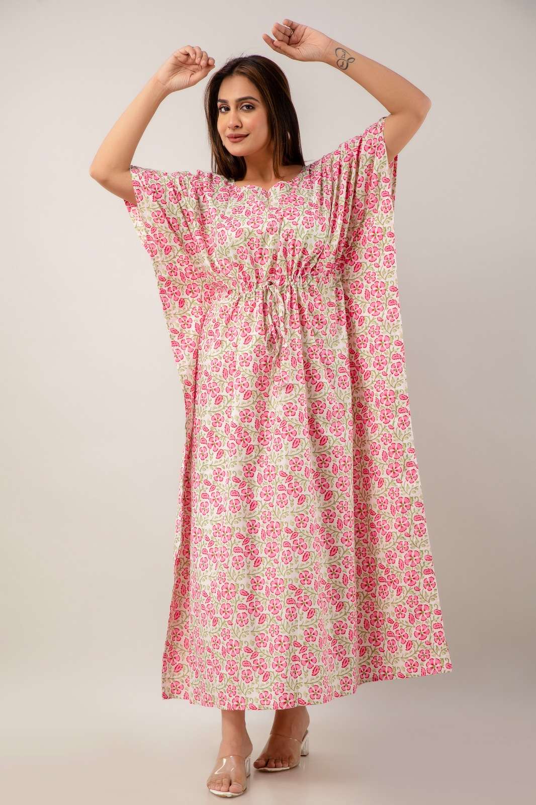 Beautifully Hand Printed Cotton Kaftan Hand Block Printed KAFTAN Dress