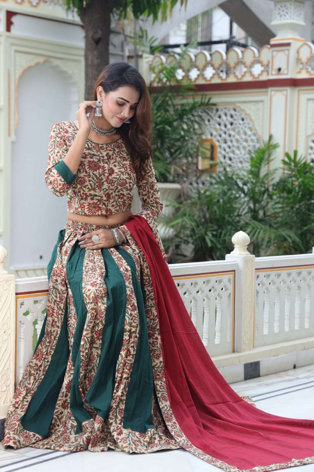 navratri special new collection lehenga of cotton bagru printed designer top skirt 6 2023 08 27 09 15 25