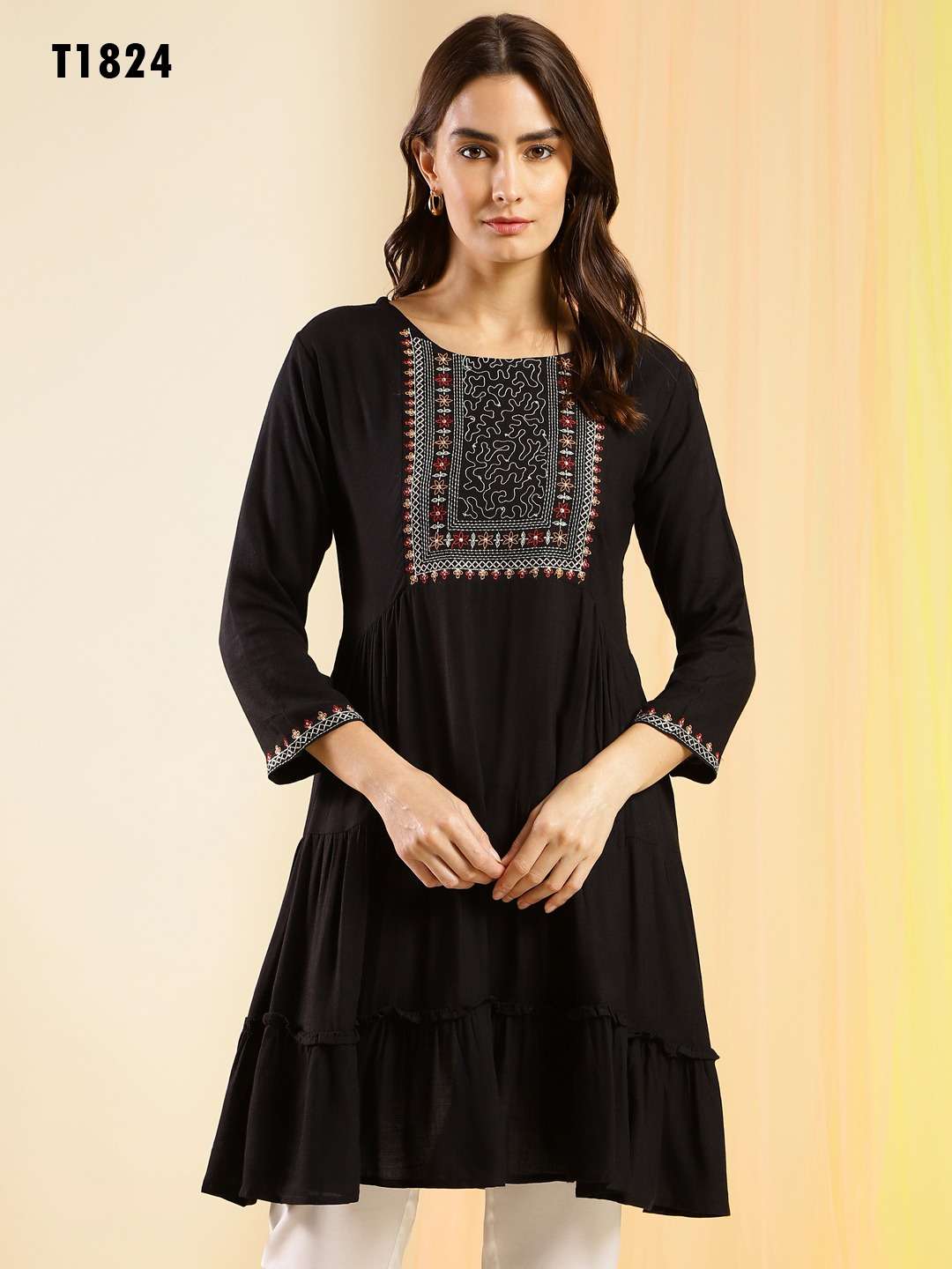 Indo western hot sale cotton kurtis