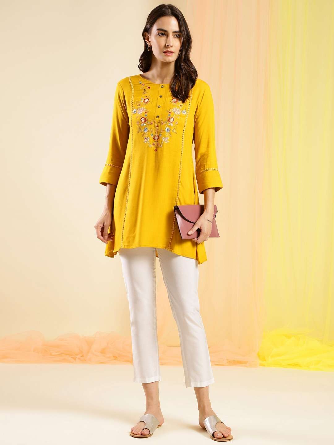 Indo western kurti store tops