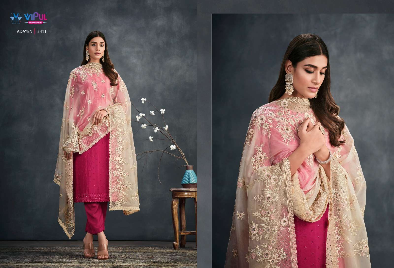 Straight Cotton Ladies Designer Afghani Suit, Stitched, Pink at Rs 820 in  Surat