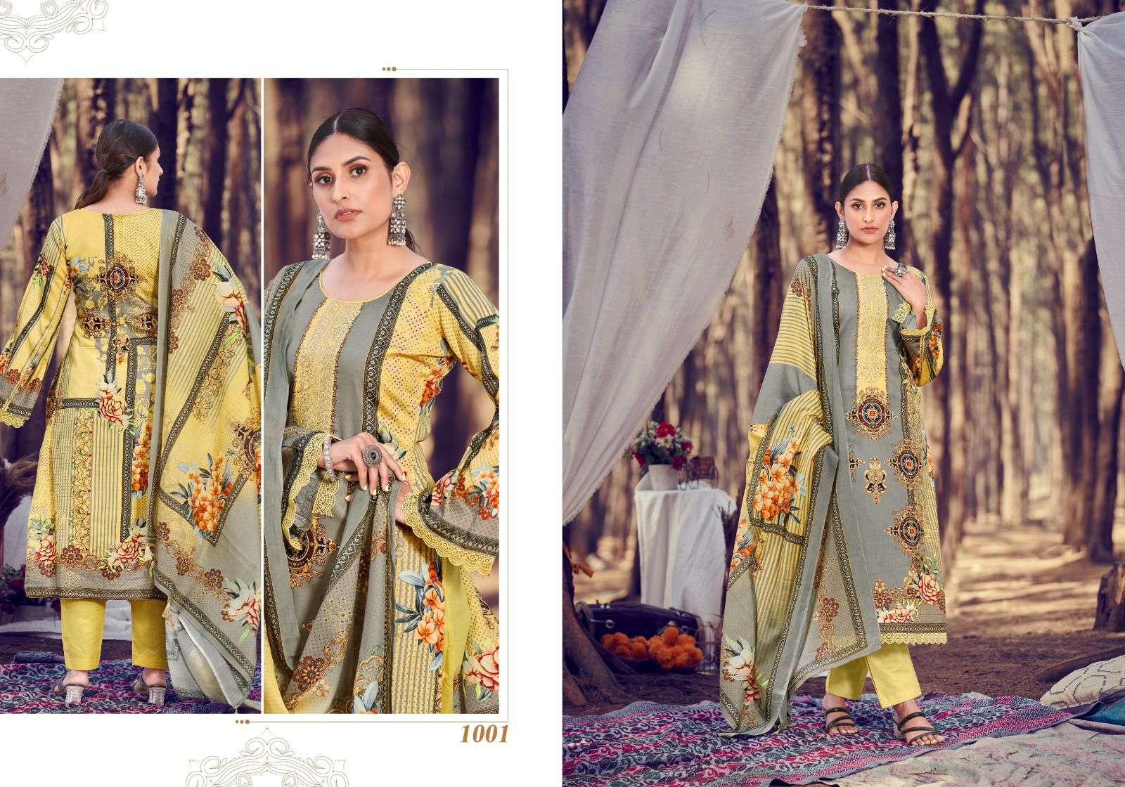 NICOLA SERIES 2281A TO 2281D BY OMTEX DESIGNER WITH WORK AZA SILK JACQUARD  SUITS ARE AVAILABLE AT WHOLESALE PRICE
