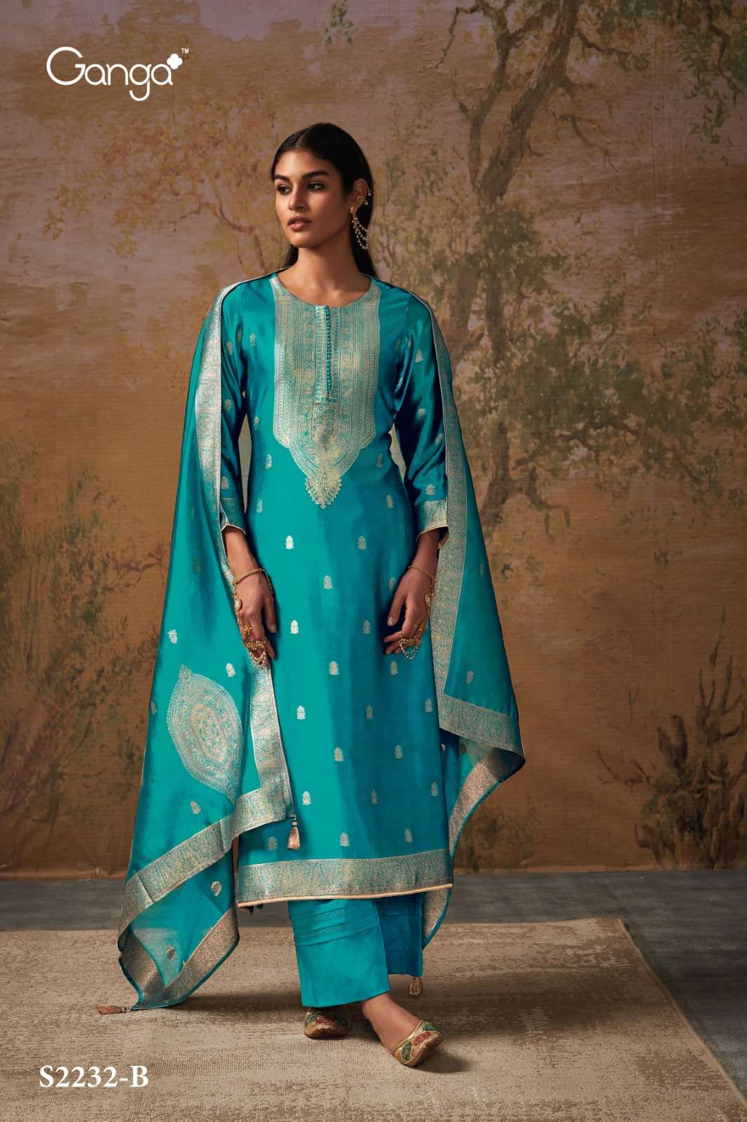 Ganga Ladies Suits , Ganga Designer Suit , Designer Ganga Suit , Ganga  Suits Supplier at Rs 1670/piece | Ganga Ladies Suits in Surat | ID:  23466261012