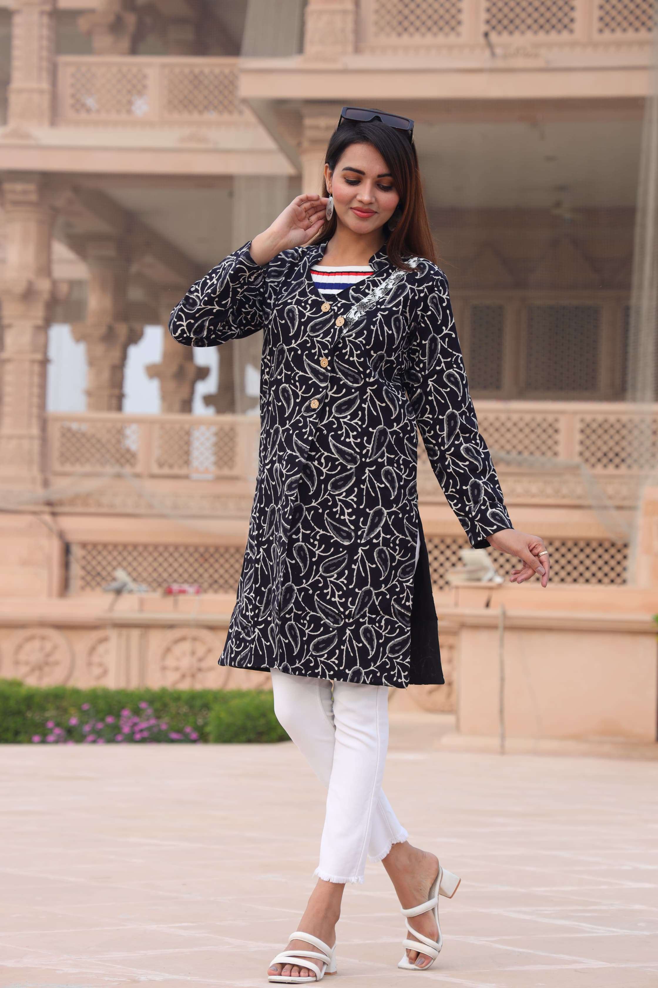 Radhe Fashion Designer winter jackets New collection of Bagru hand block  printed double layer winter jackets