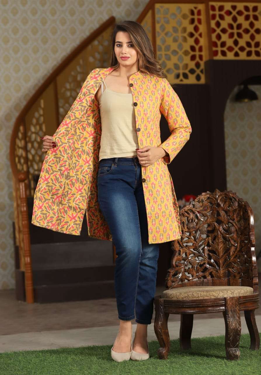 Cotton Jacket Kurti, Designer at Rs 895/piece in Jaipur | ID: 23154437462