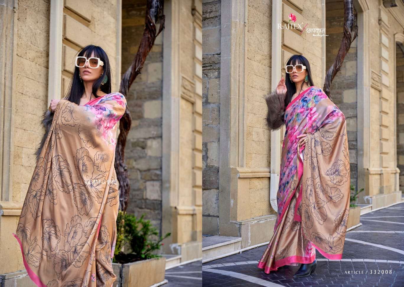 Rajtex Presents Kalamkari Digital Printed Silk Crepe Sarees