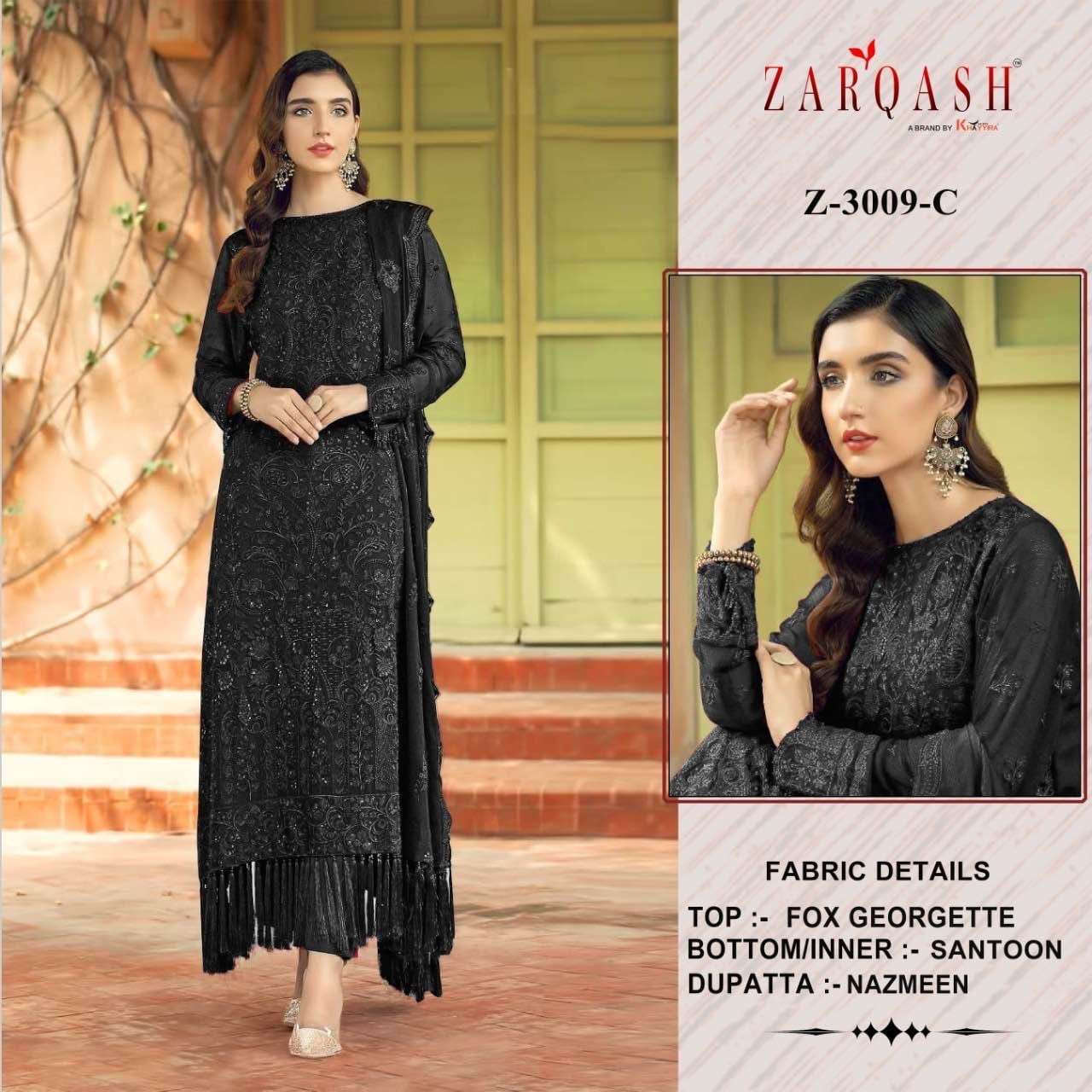 ZARQUASH 3009 A TO E SEMI STICHED PAKISTANI SALWAR SUITS