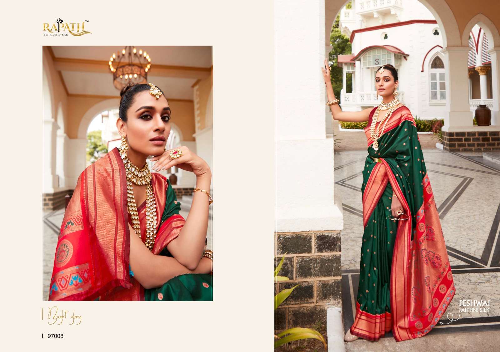 Ruby Red Zari Woven Traditional Peshwai Paithani Silk Saree With Swaro –  zarikaariindia.com