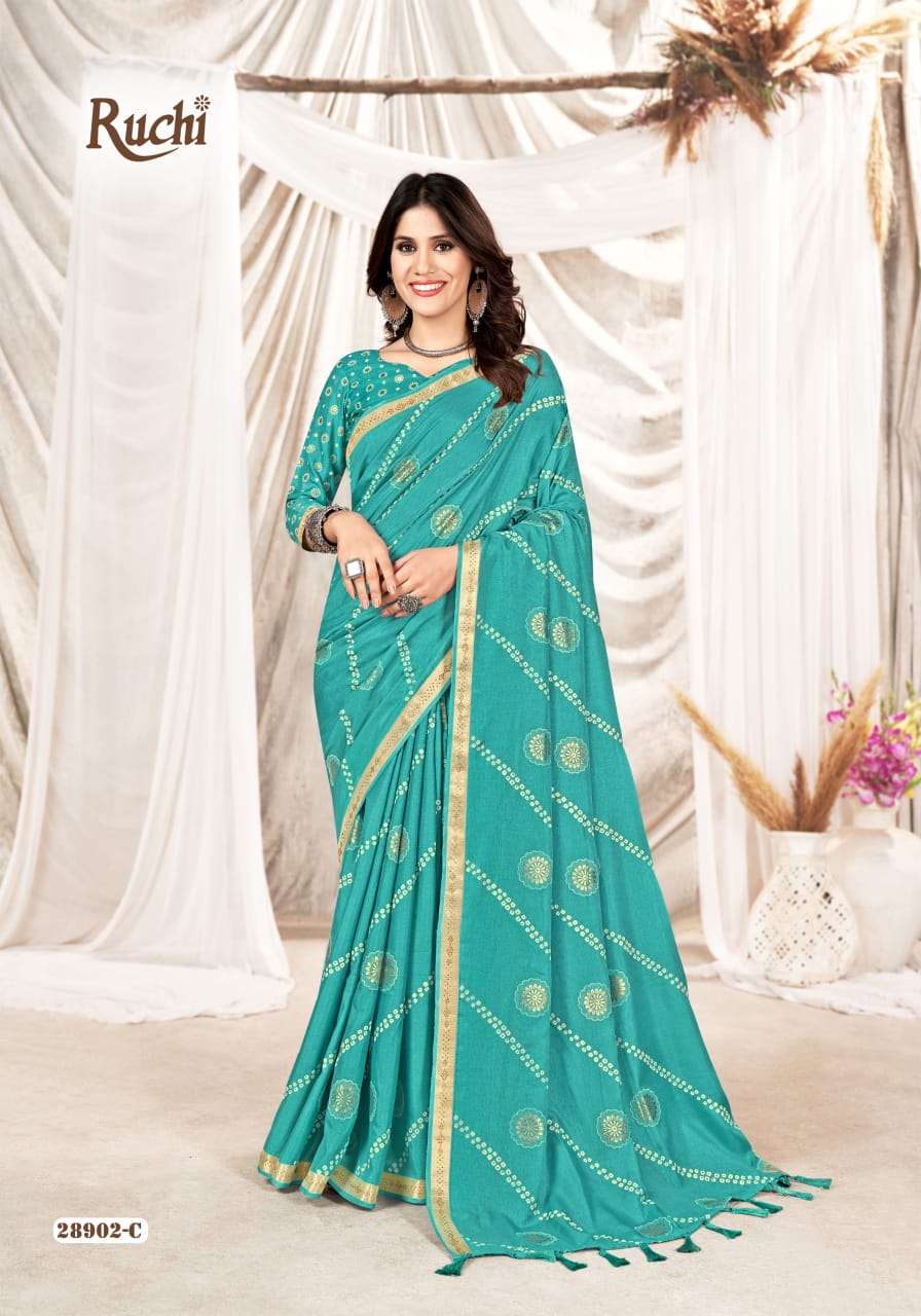 Chikuu Swarovski Silk Mahalasa Saree With Fancy Border – House Of Mahalasa