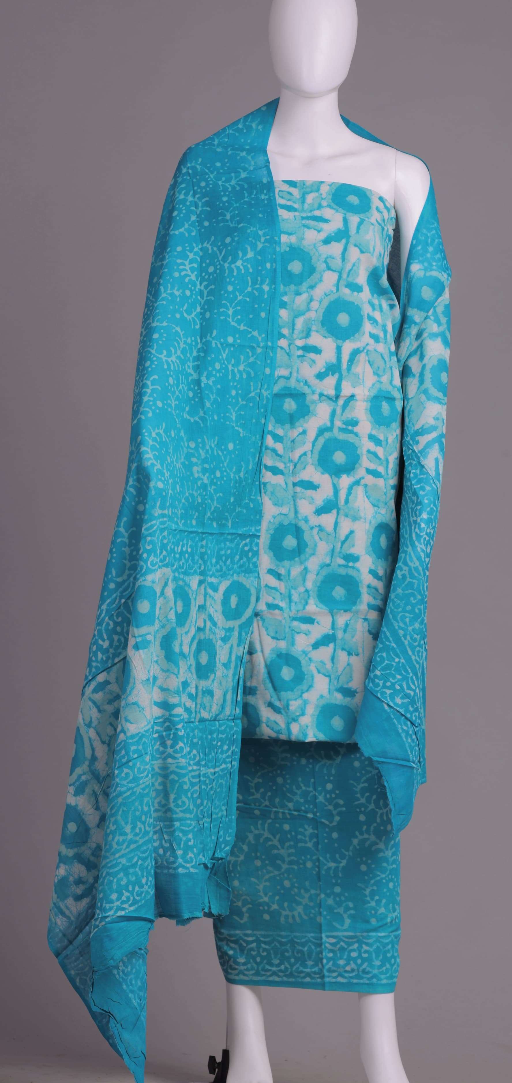 Malmal Shri Balaji Emporium 4702B2 Pure Cotton suits with malmal cotton Dupata