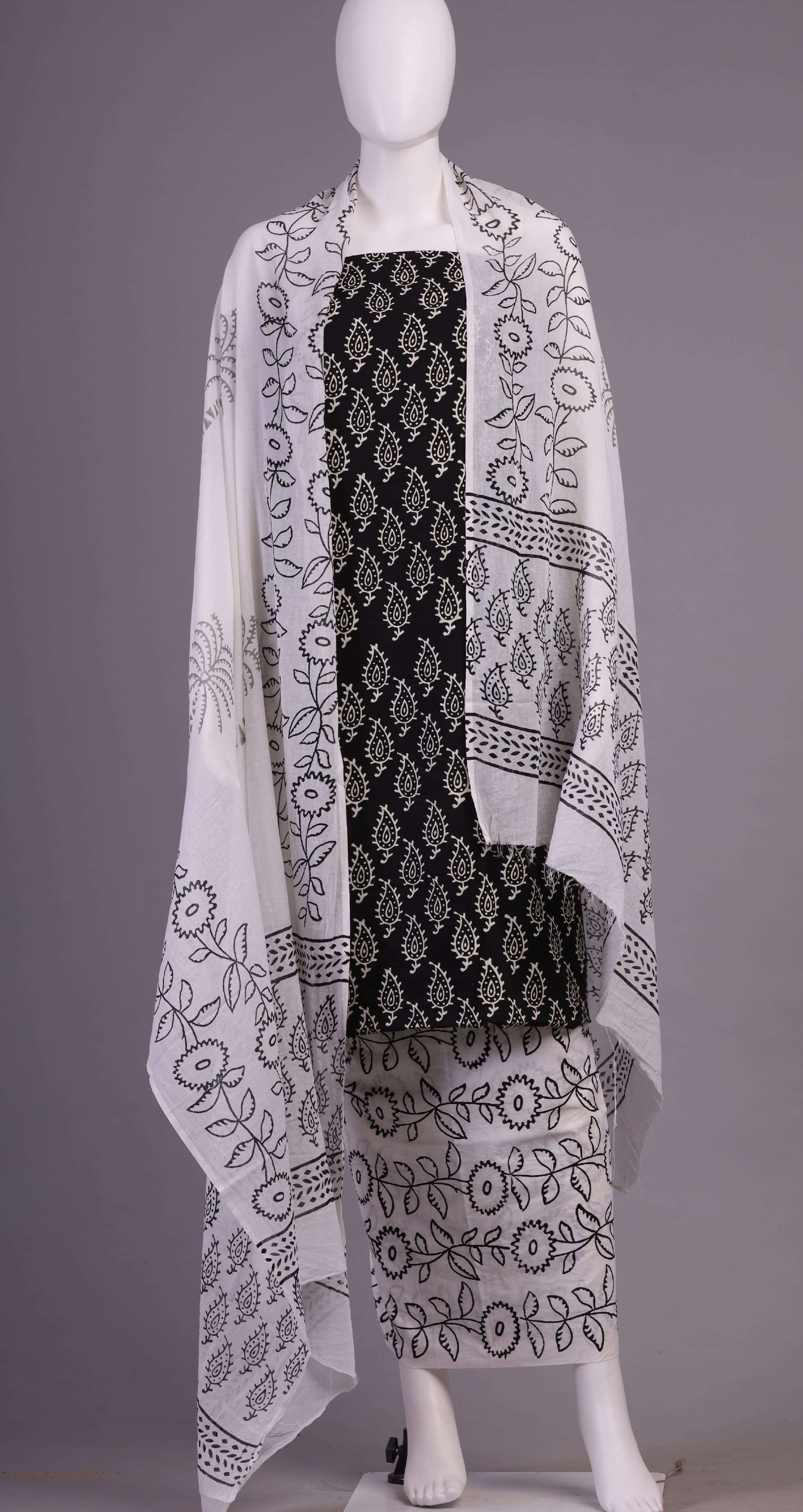 Malmal Shri Balaji Emporium 4702B2 Pure Cotton suits with malmal cotton Dupata