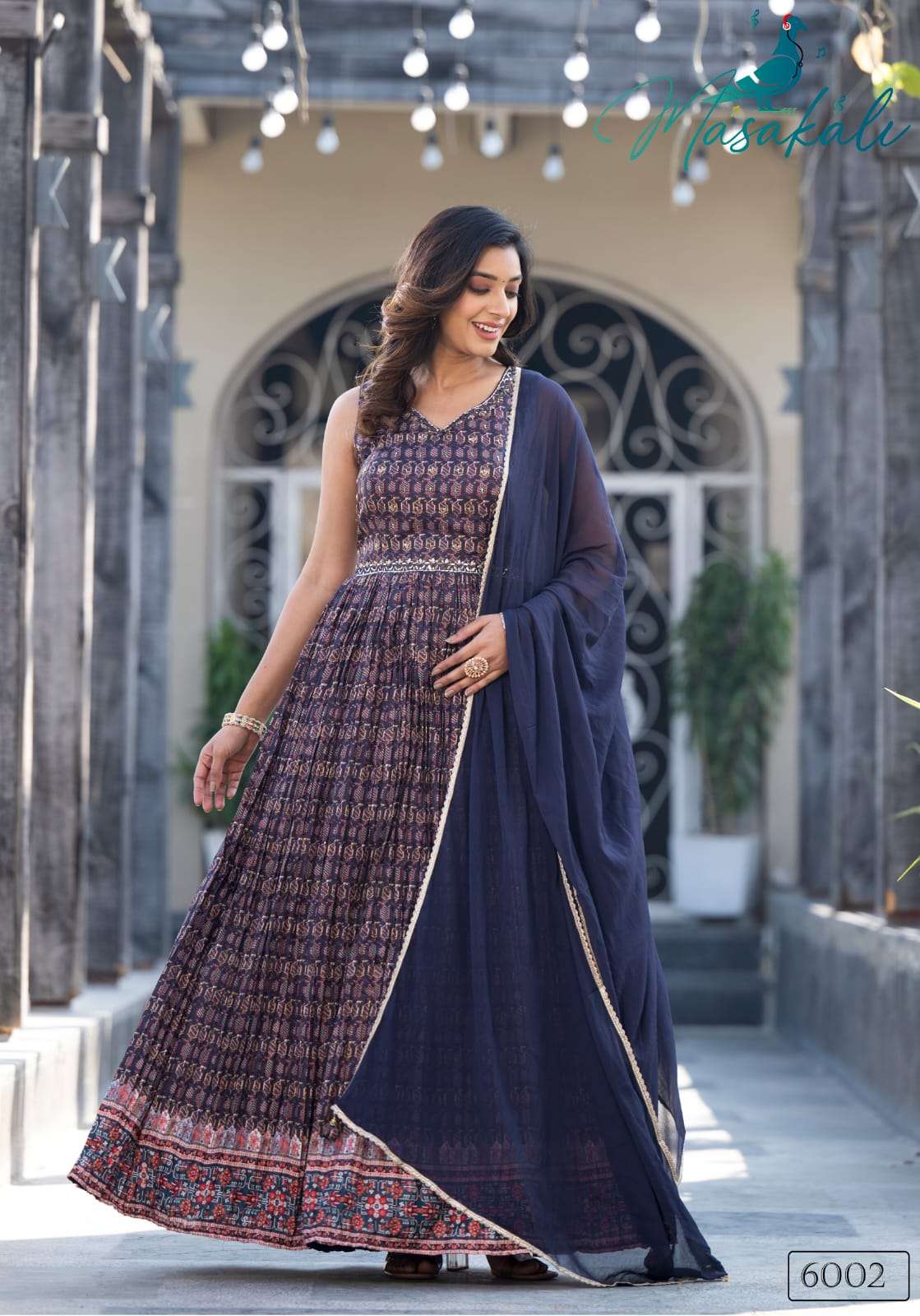 Shri Balaji Emporium MASAKALI vol 06 Handwork and real mirror anarkali suit in beautiful colors