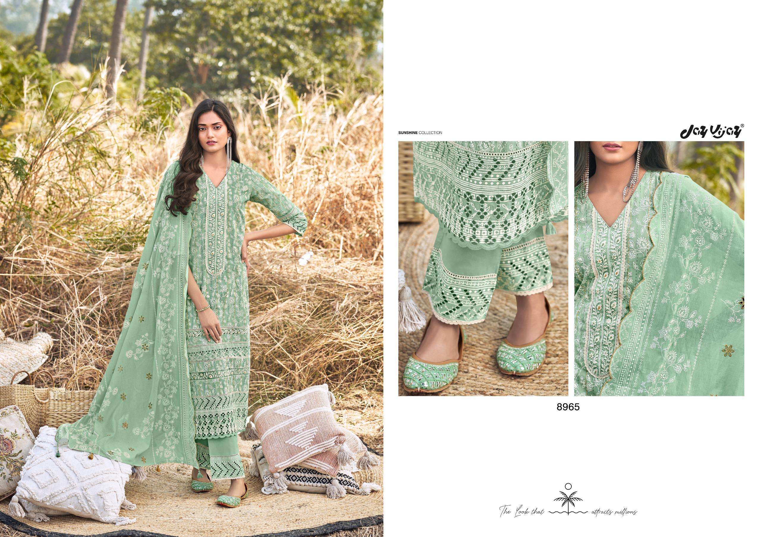 JayVijay Sunshine PURE COTTON KHADI BLOCK PRINT WITH KATHA WORK AND ...