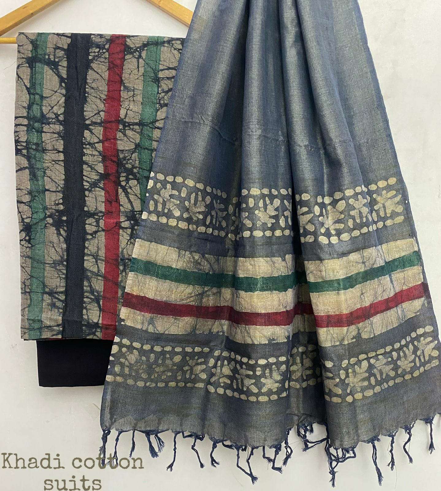 Shri Balaji Emporium 9979C Handloom Khadi Cotton Suit Material Fabric